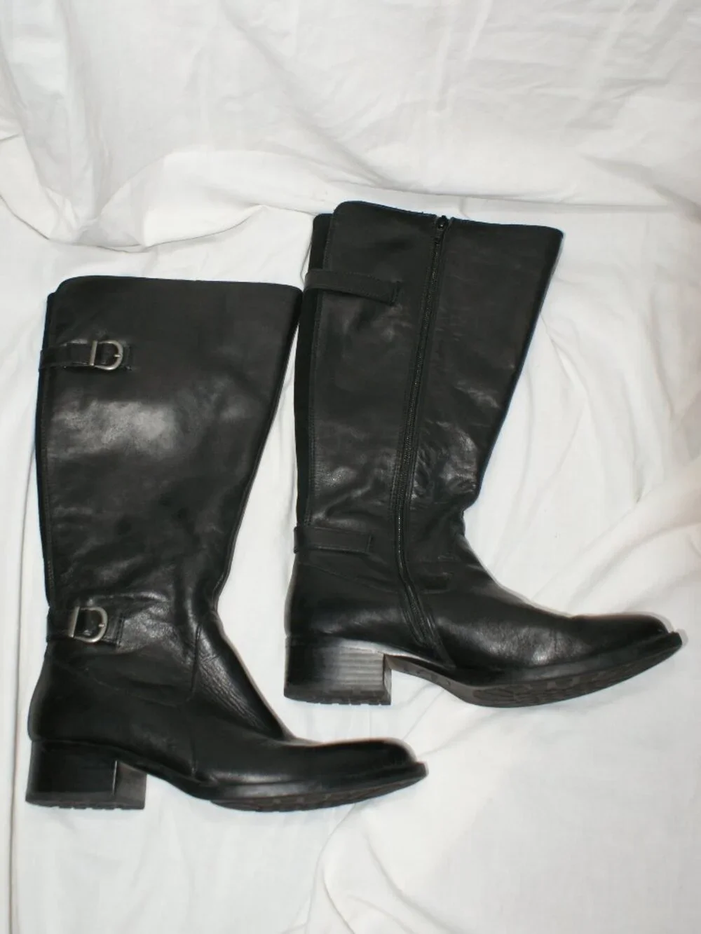 Born GIBB Tall Leather Wide Calf Riding Boots - Size 8 - BRAND NEW